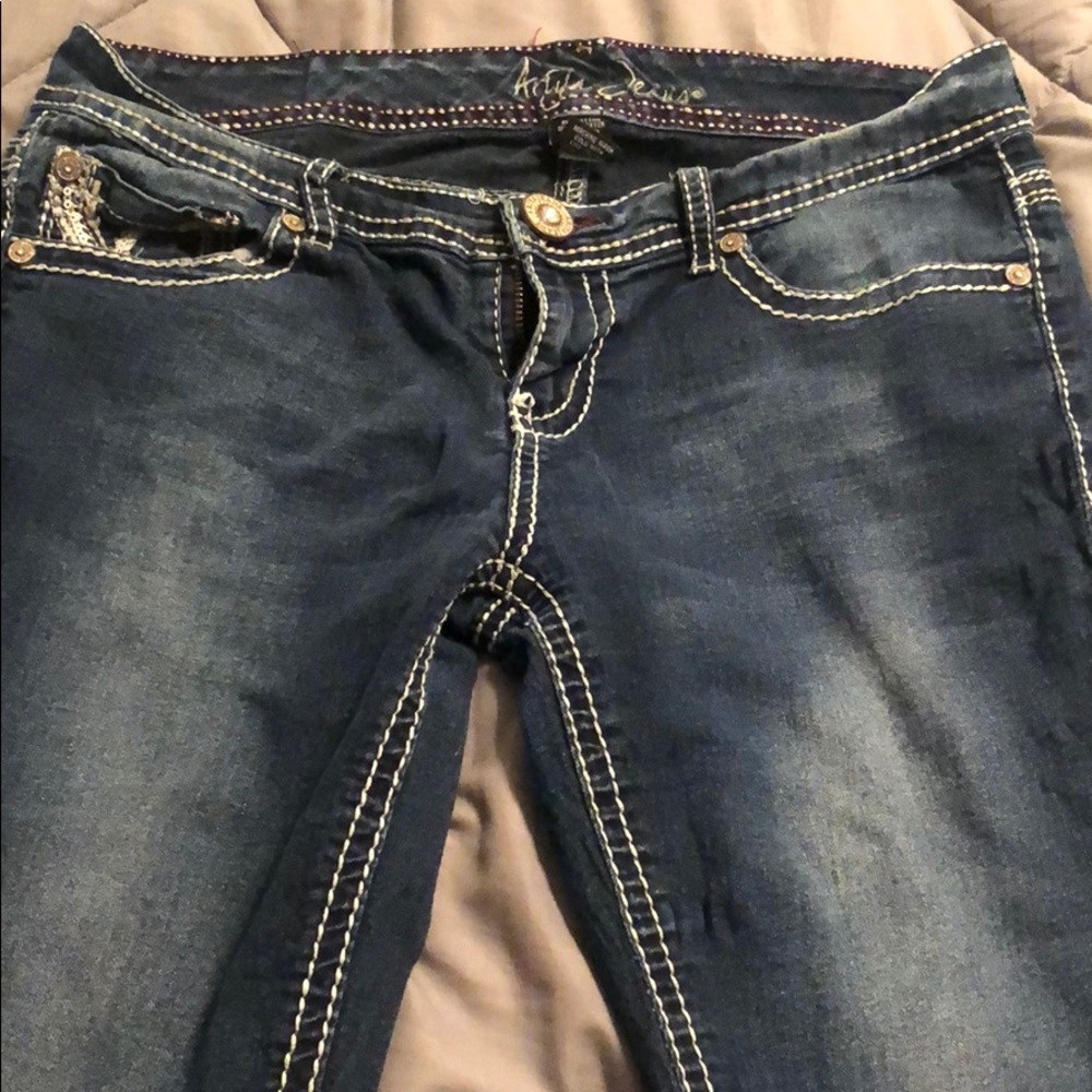 9/10 skinny slim jeans white sticking